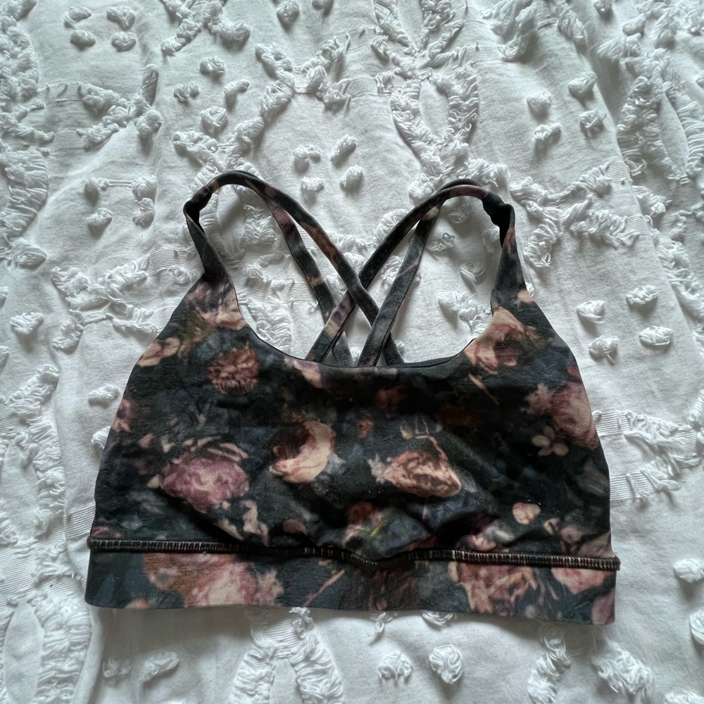 Lululemon floral sports bra